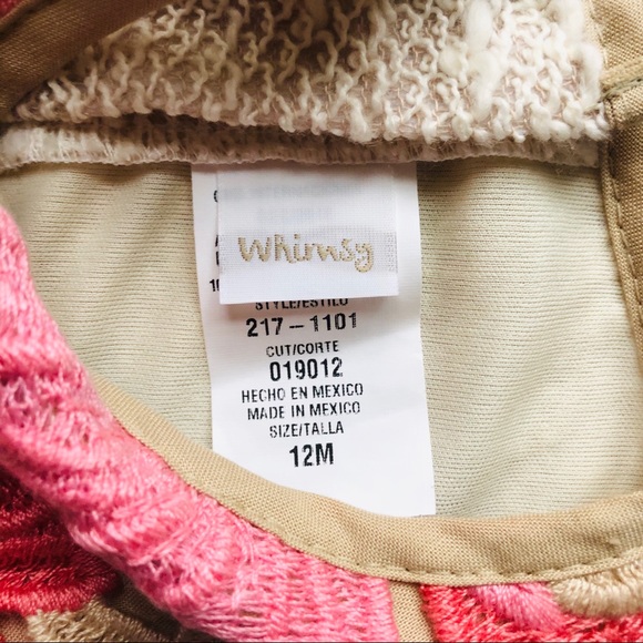 NWT Whimsy Peaches N Cream Crochet Vintage Bubble - Picture 4 of 4